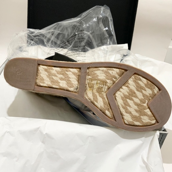 SIGERSON MORRISON Arien platform wedge Espadrilles Beige Nude leather sandal 8.5 - Picture 13 of 14